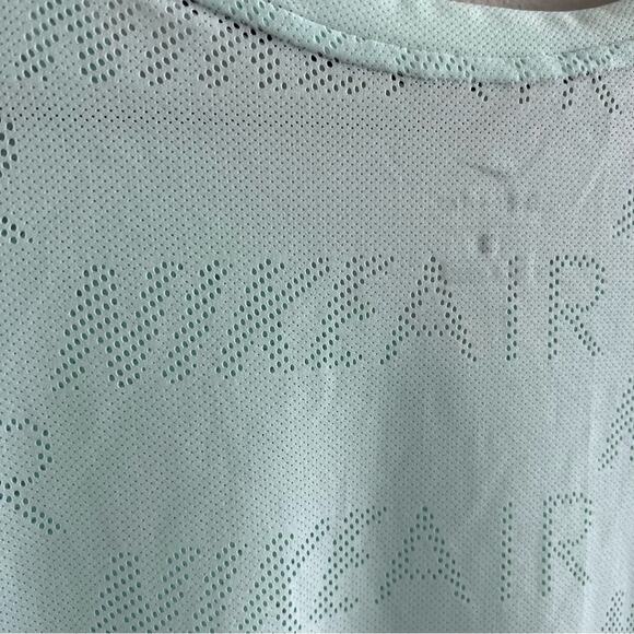 Nike Air Dri Fit Light Blue Aqua Cap Sleeve T-Shirt Active Top Tank 2X - Picture 7 of 9